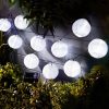 Szolár Lampion Fényfüzér LED | 10 db, fehér