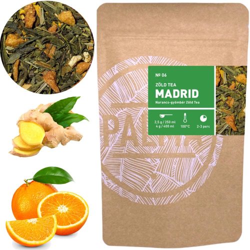 Narancs, Gyömbér Zöld Tea (75g)